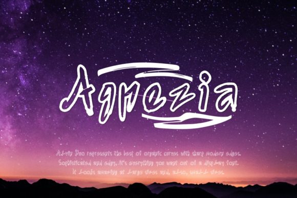 Agnezia: A Beautiful Handwritten Font