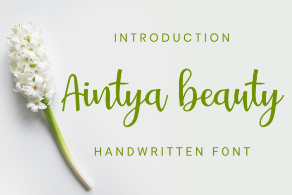 Aintya Beauty: A Sweet Handwritten Font