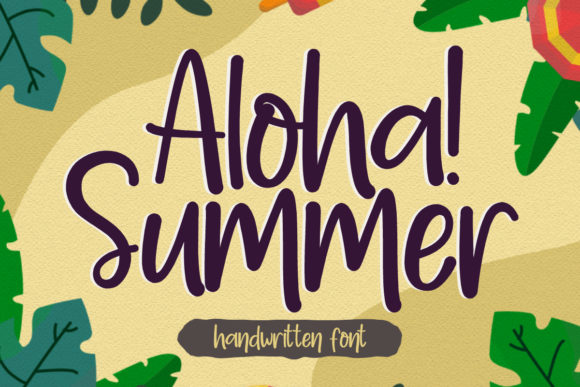 Aloha Summer Font: A Handwritten Delight