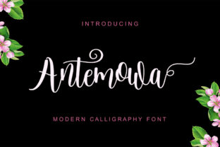 Antemowa: A Handwritten Font for Elegant Design