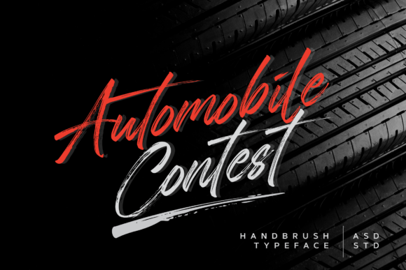 Automobile Contest Font for Creative Projects