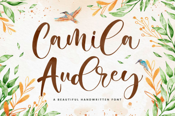 Camila Audrey: A Script Font for Elegant Design