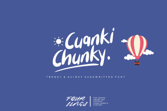Cuanki Chunky Font for Stylish Design
