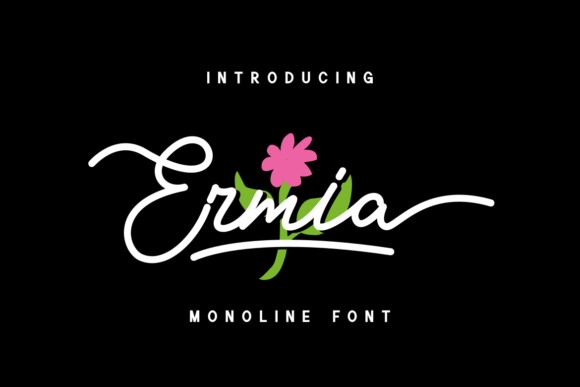 Ermia: A Flowing Font for Creative Campaigns