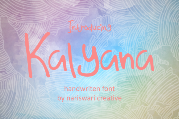 Kalyana: A Handwritten Font for Web Design