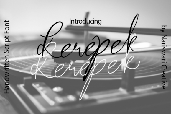 Kerepek: A Handwritten Font for Elegant Design