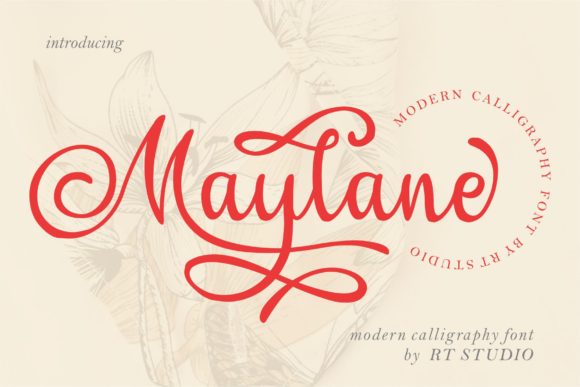 Maylane: A Handwritten Font for Elegant Design