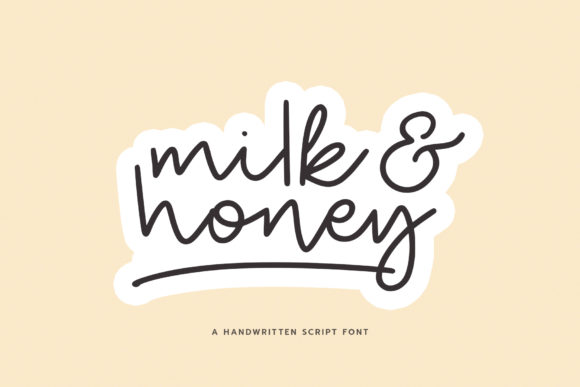 Milk and Honey Font for Web Design