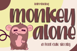Monkey Alone Font for Creative Design