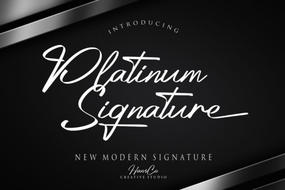 Platinum: A Bold Script Font