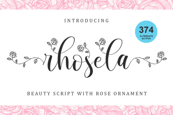 Rhosela: A Handwritten Font for Creative Campaigns