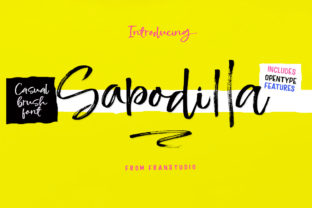 Sapodilla: A Handwritten Font for Crafters