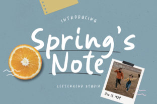 Spring’s Note: A Playful Script Font